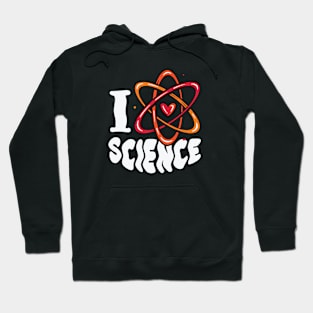 I Heart Science // I Love Science // Atom Symbol Hoodie